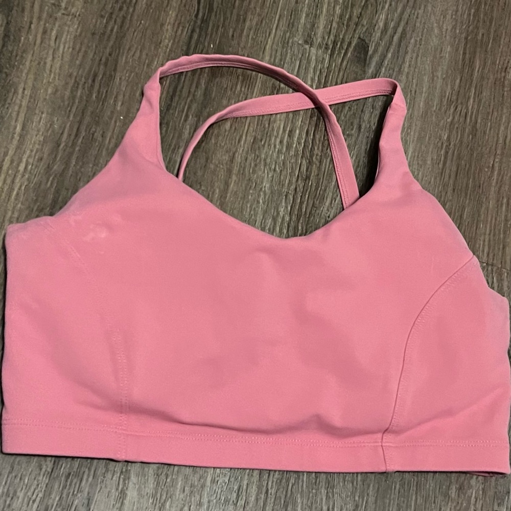 💎Pink cropped sports bra